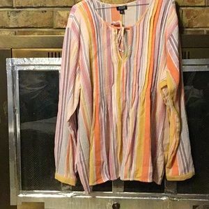 A.n.a. Size XXL long sleeves striped shirt